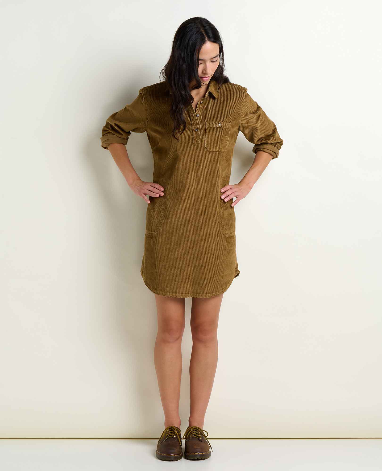 Cascadia Popover Cord Dress - Image 3