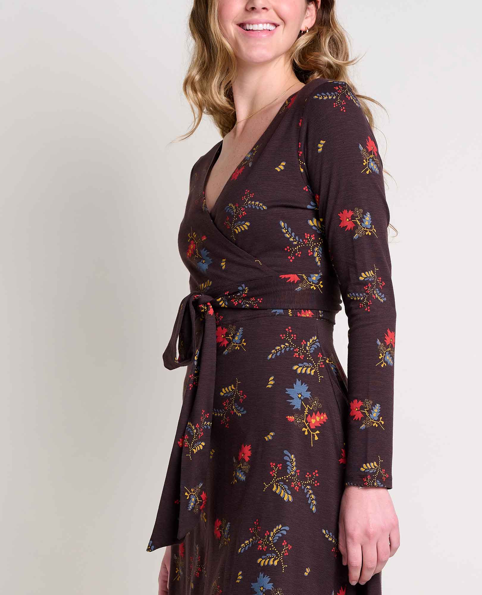 Cue Wrap Long Sleeve Dress - Image 4