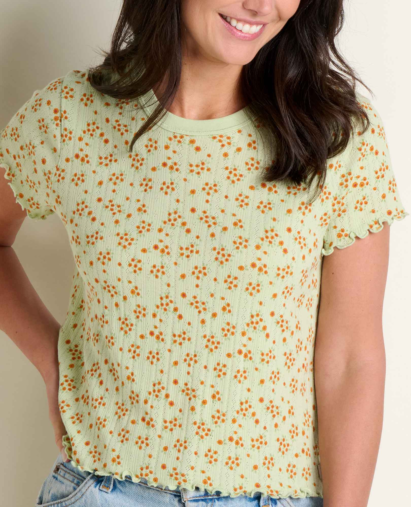 Foothill Pointelle Baby Tee - Image 3