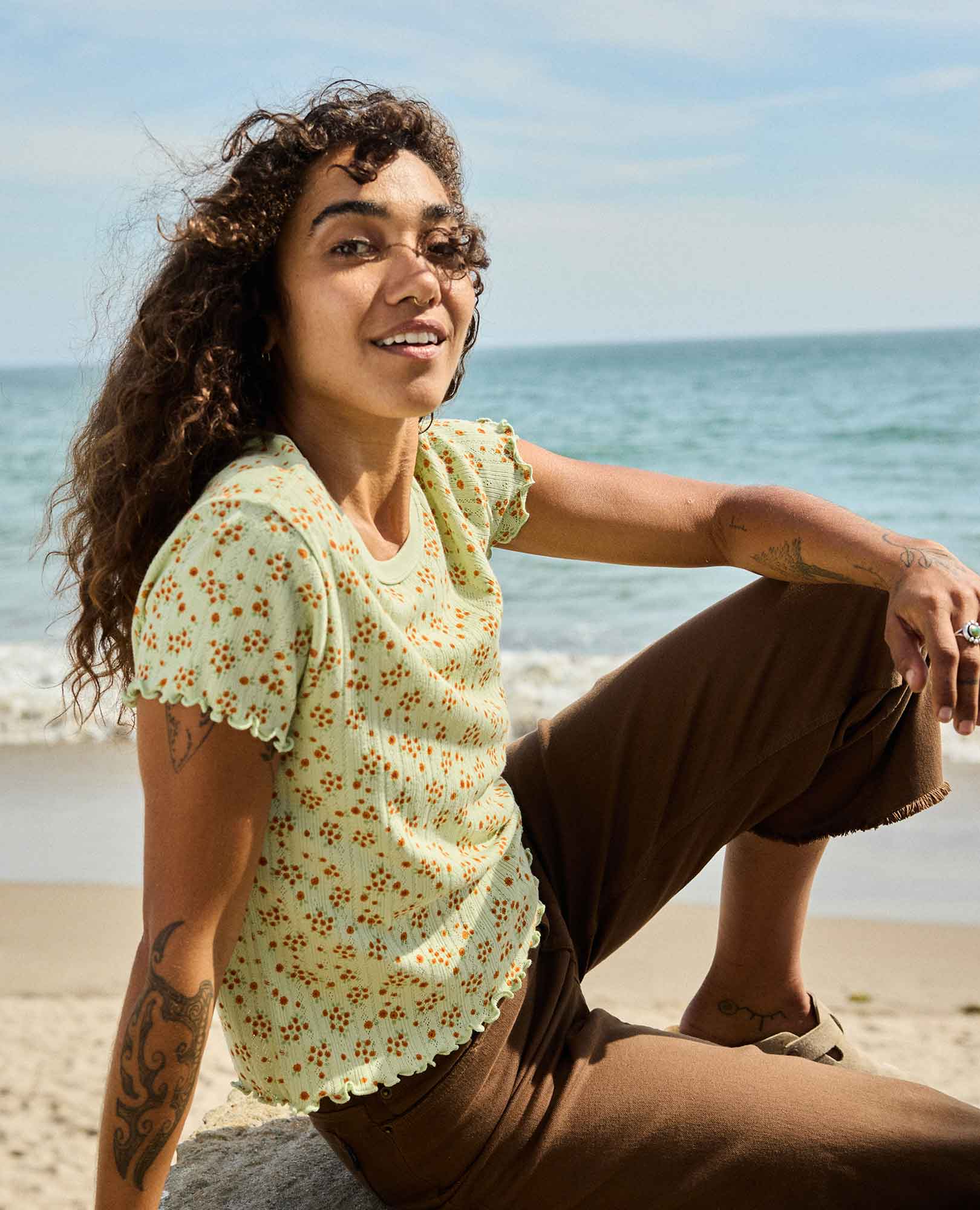 Foothill Pointelle Baby Tee - Image 4