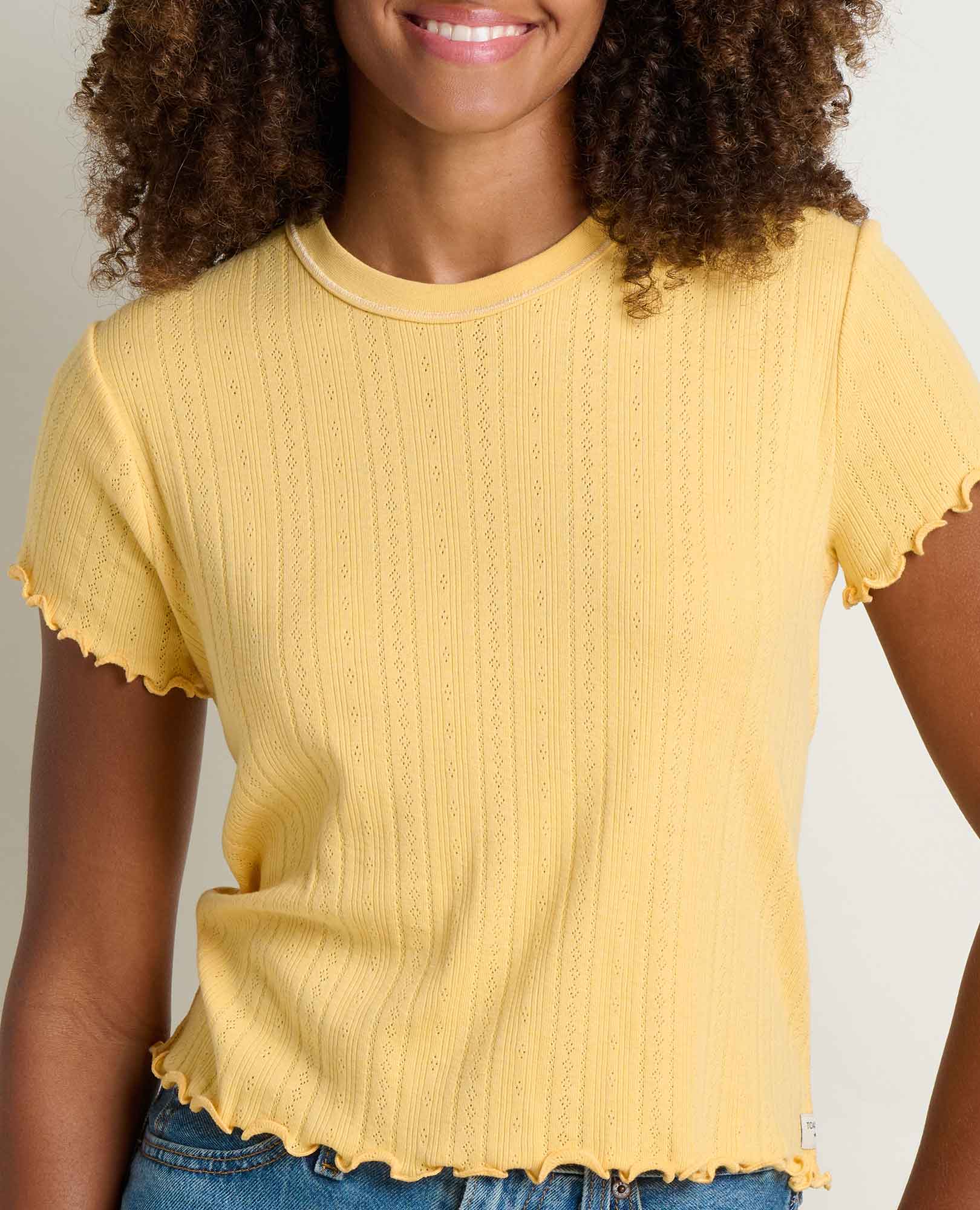 Foothill Pointelle Baby Tee - Image 3