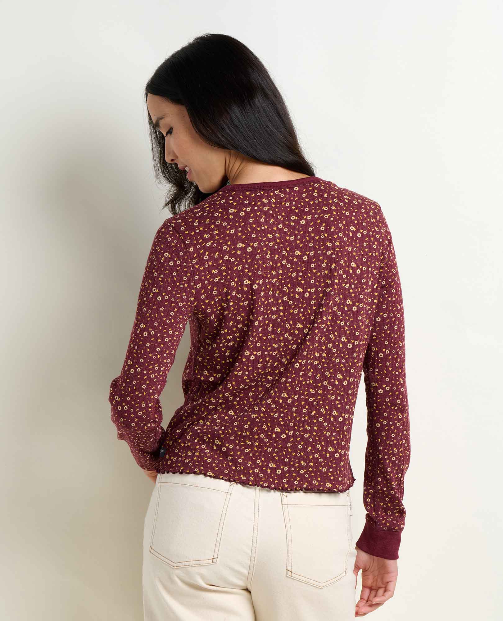 Foothill Pointelle Long Sleeve Crew - Image 2