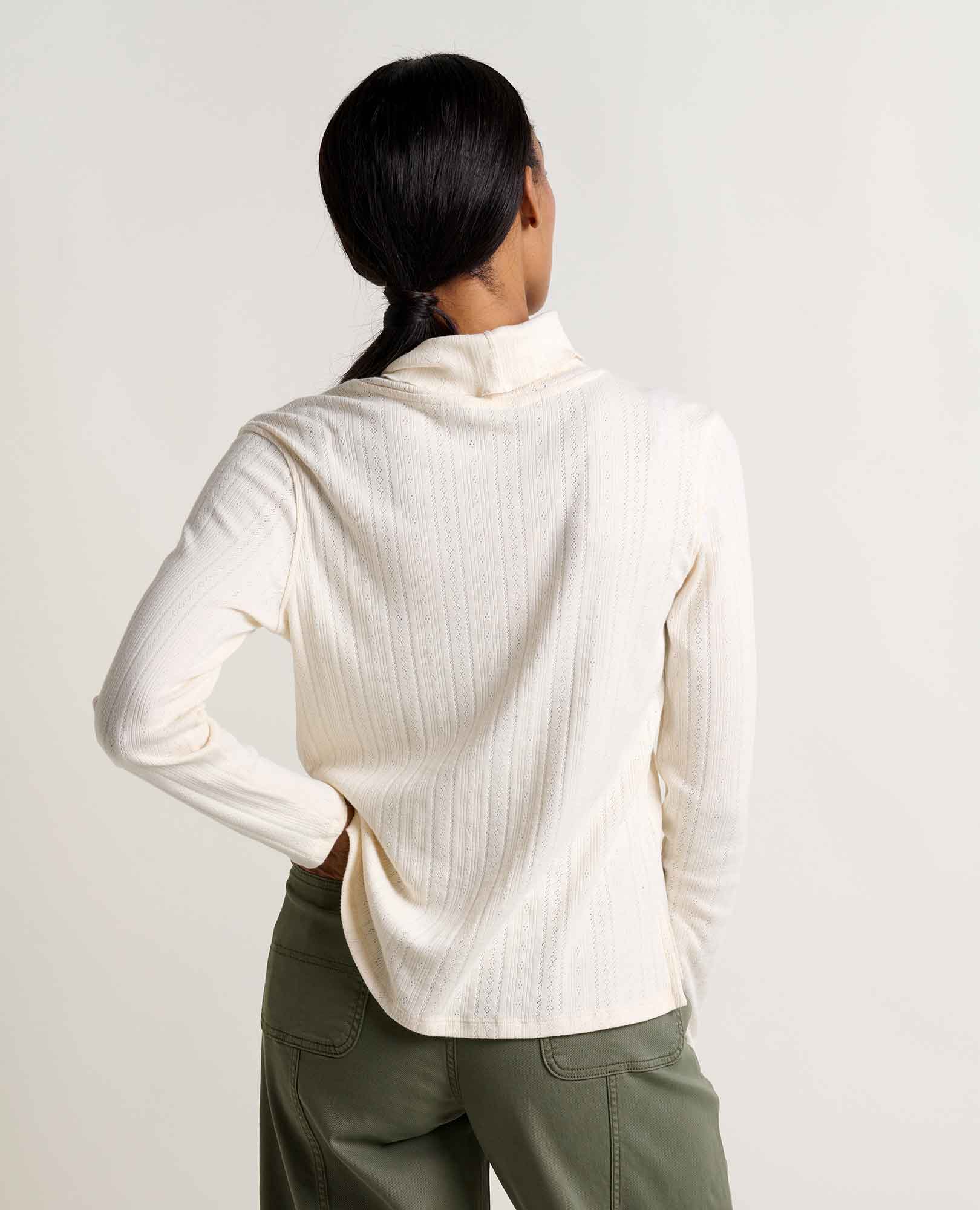 Foothill Pointelle Long Sleeve T-Neck - Image 2