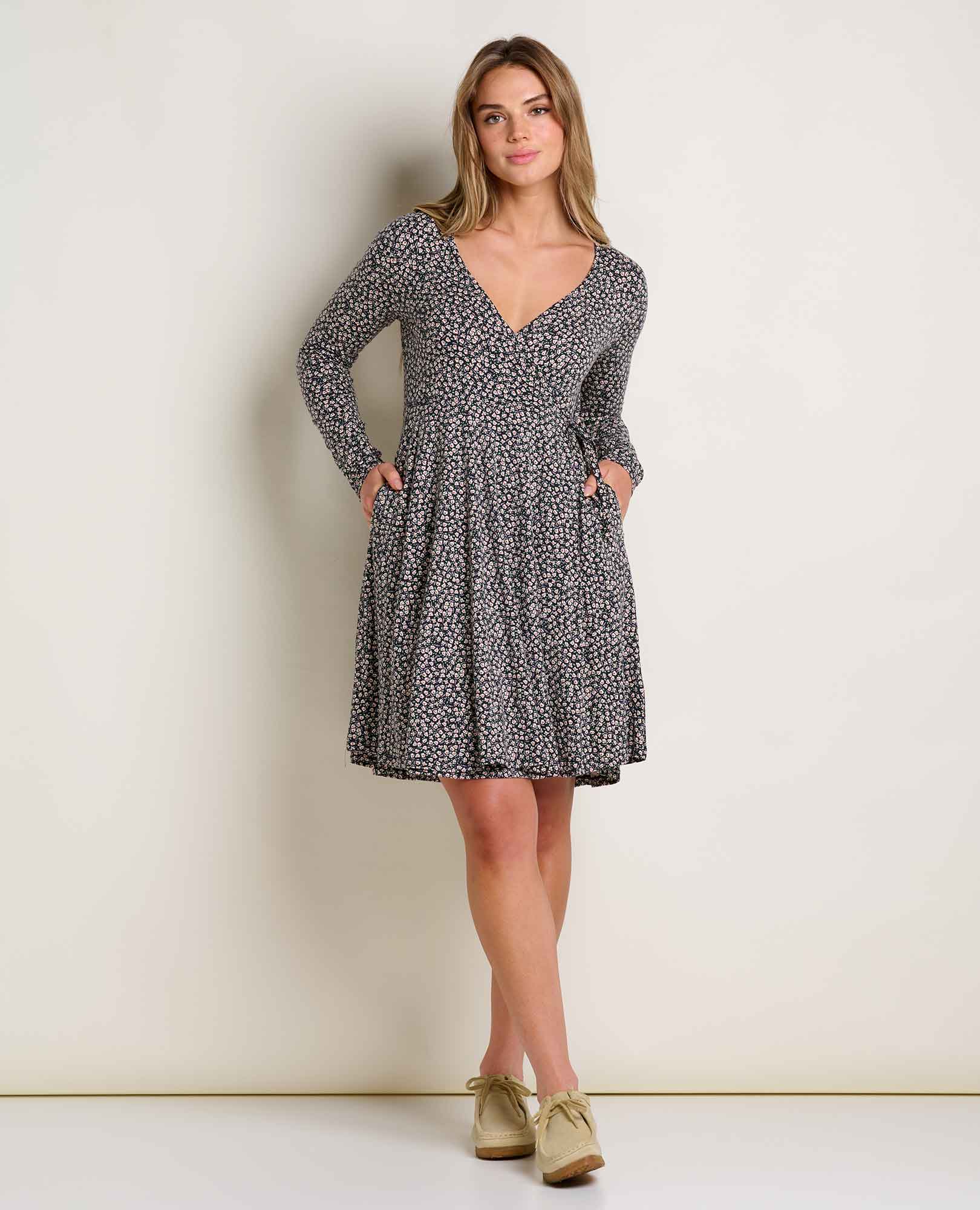Freesia Long Sleeve Wrap Dress - Image 3