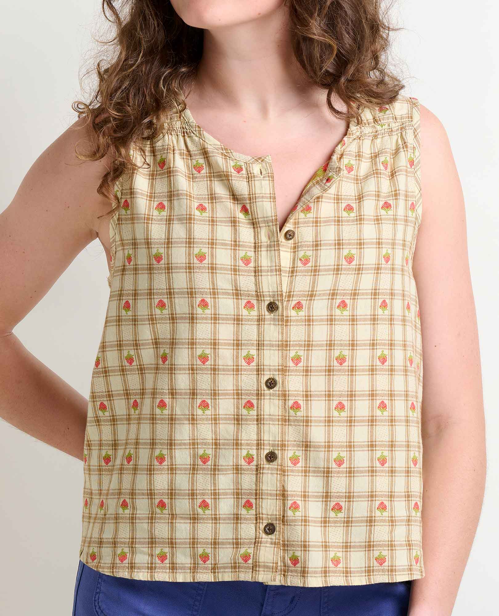Manzana Button Front Tank - Image 3