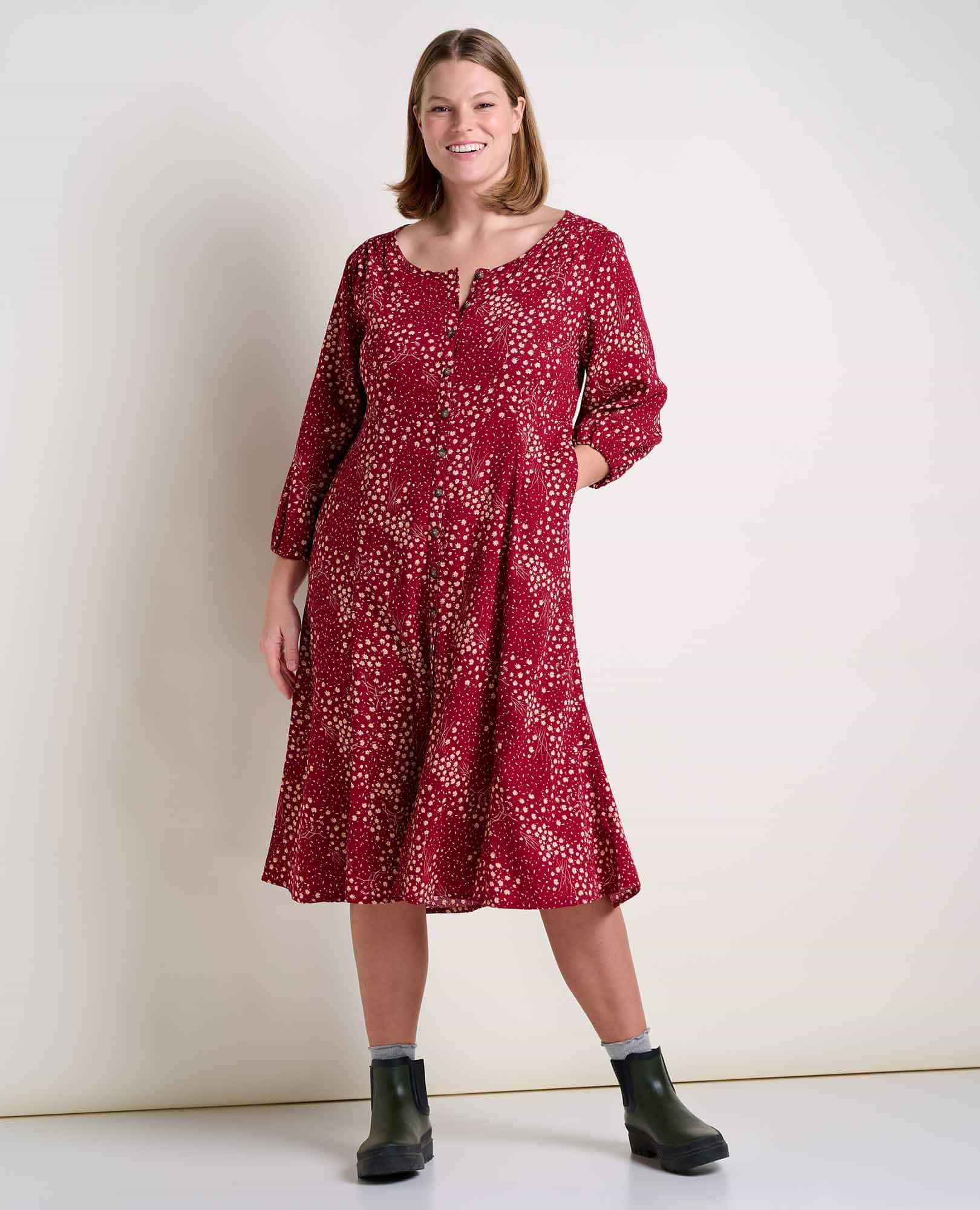 Manzana Paneled Midi Dress - Image 4