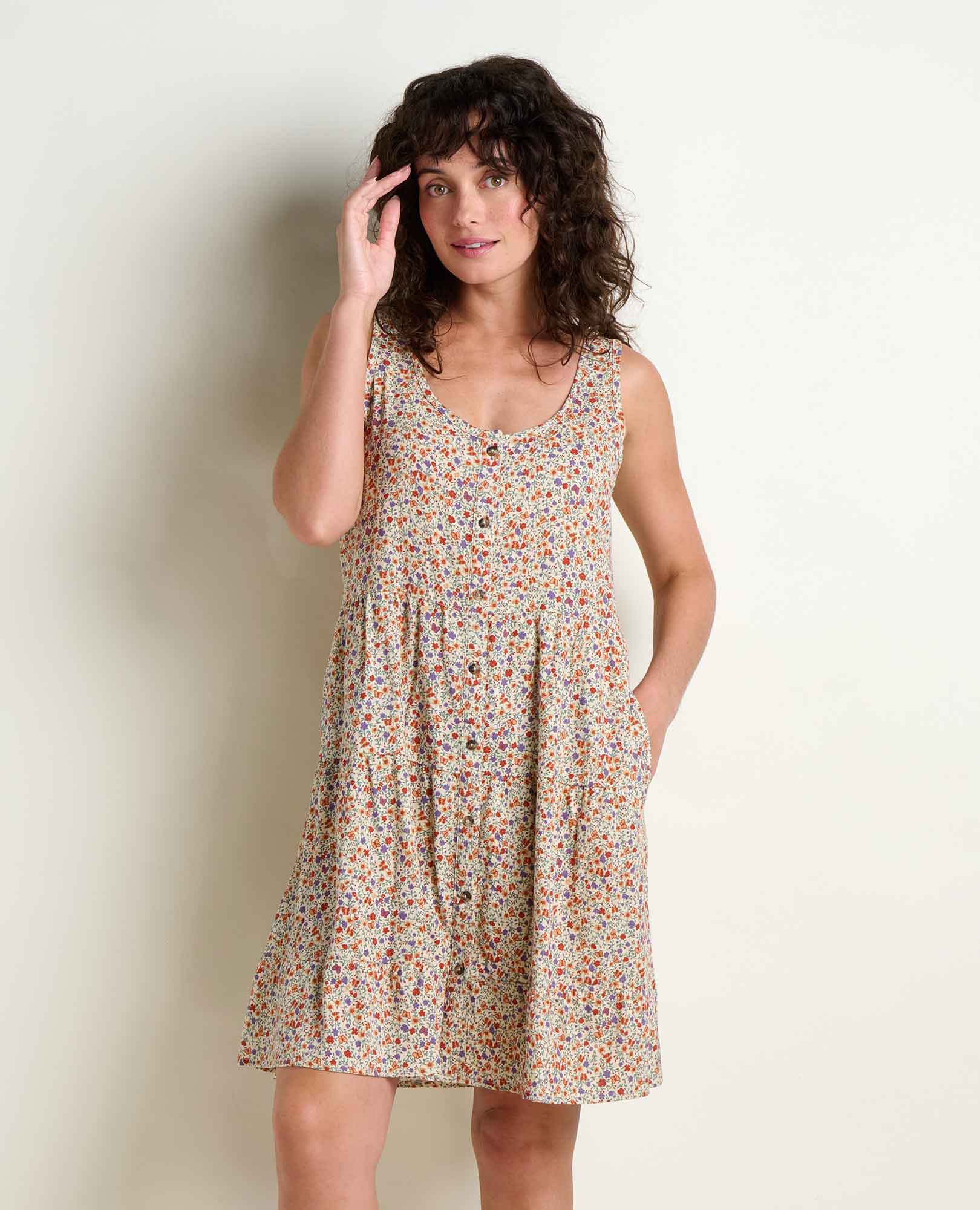 Manzana Tiered Tank Dress