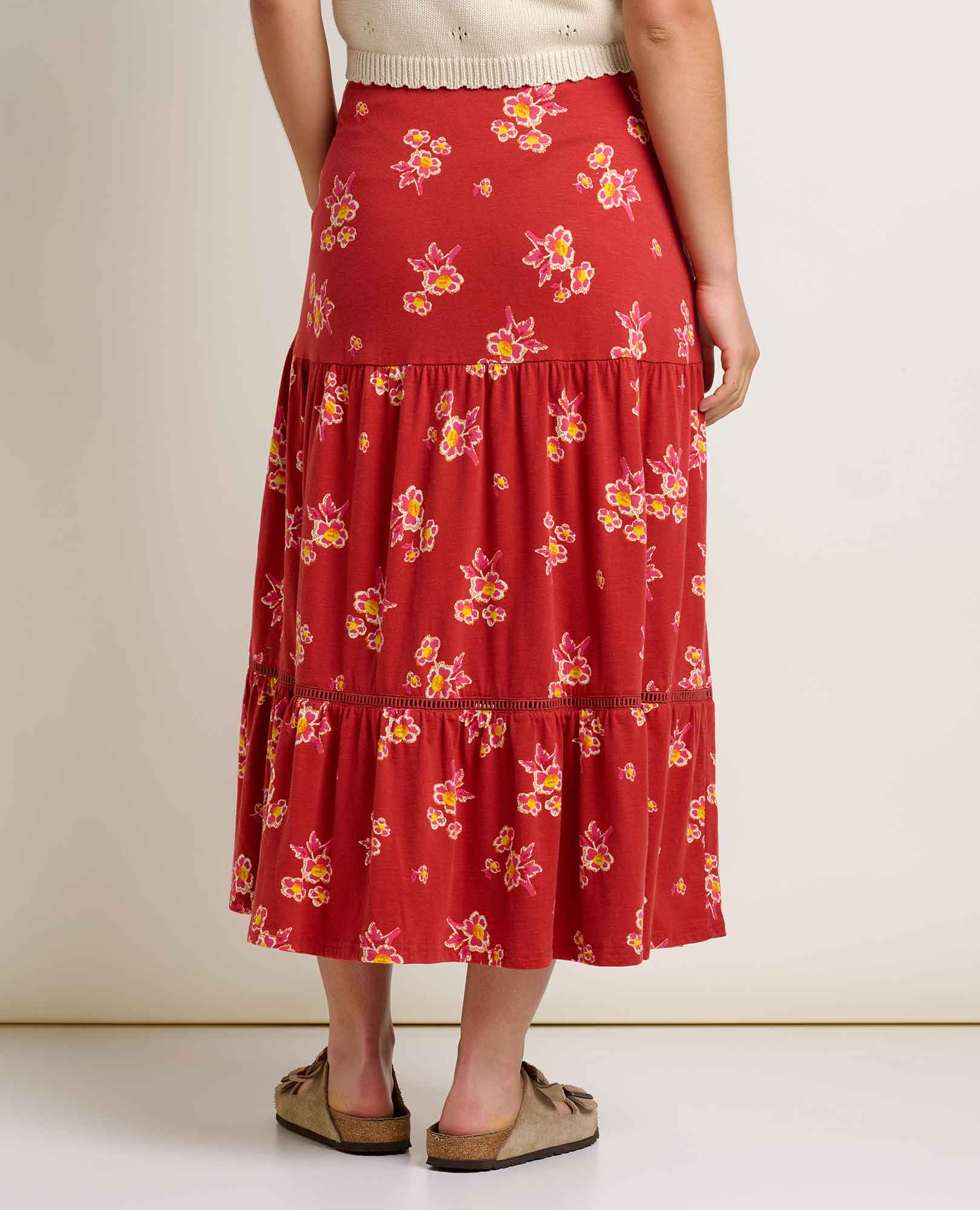 Marigold Tiered Midi Skirt - Image 2