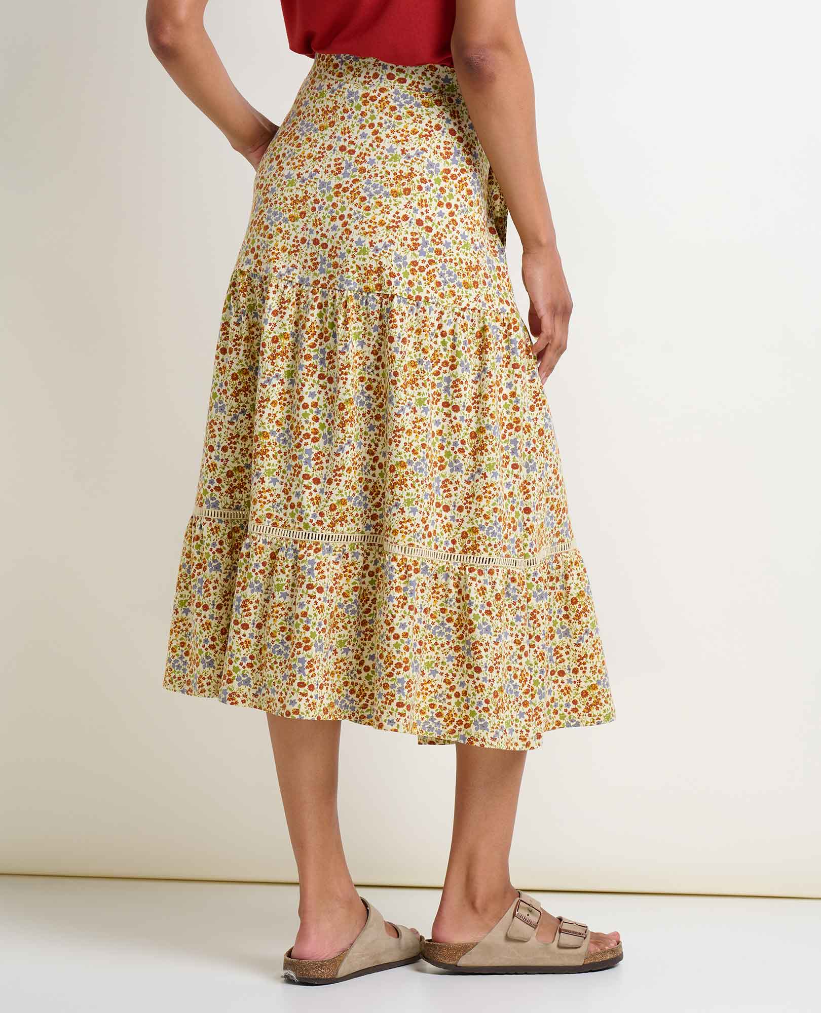 Marigold Tiered Midi Skirt - Image 2