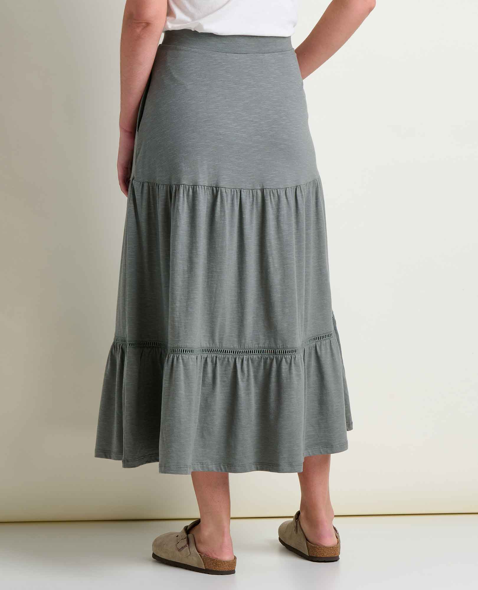 Marigold Tiered Midi Skirt - Image 2