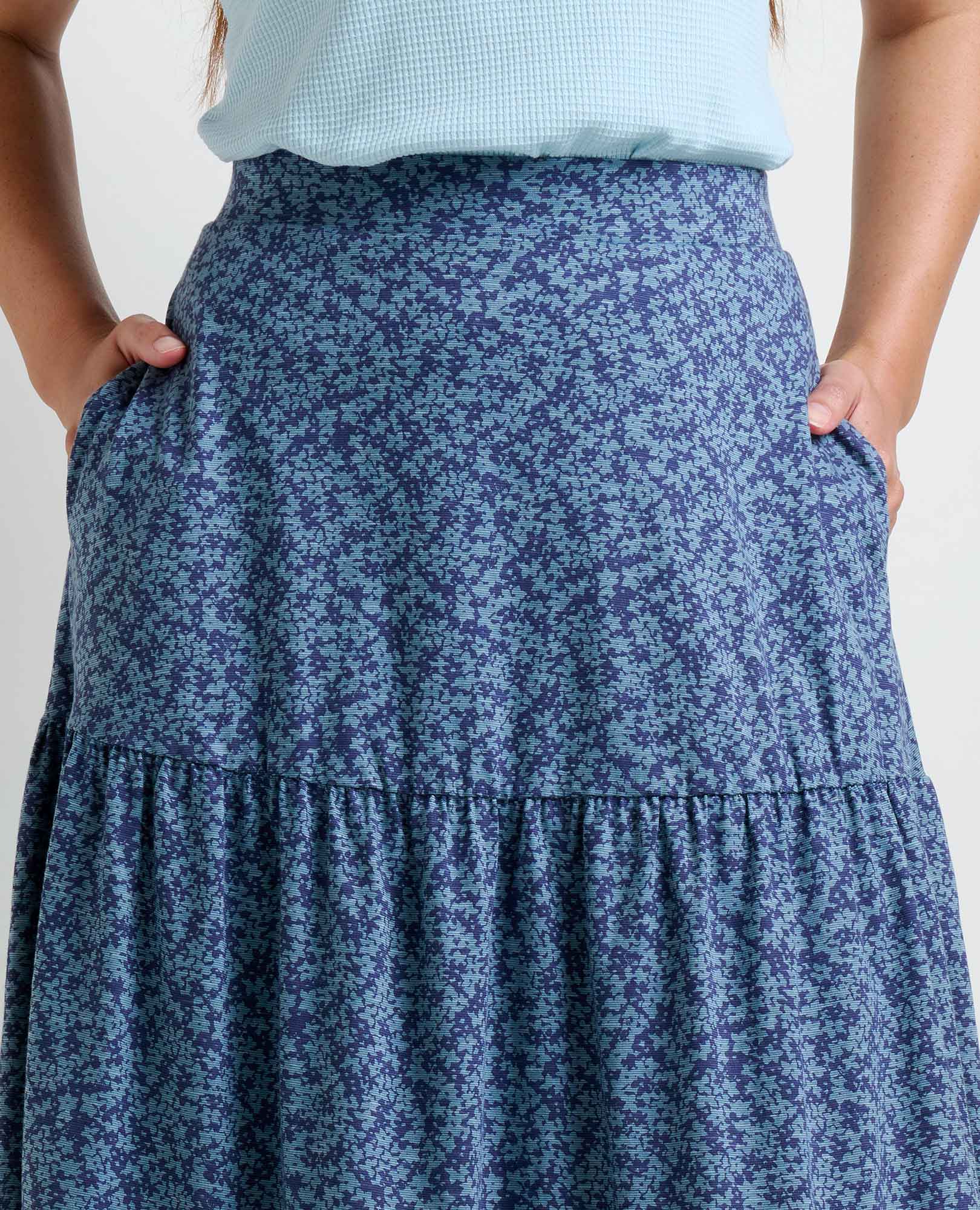 Marigold Tiered Midi Skirt - Image 3