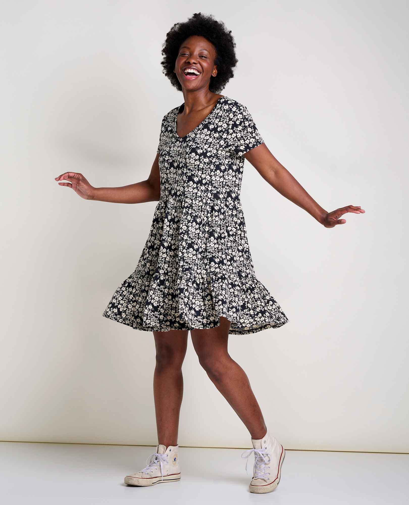 Marley Tiered Short Sleeve Dress - Image 3