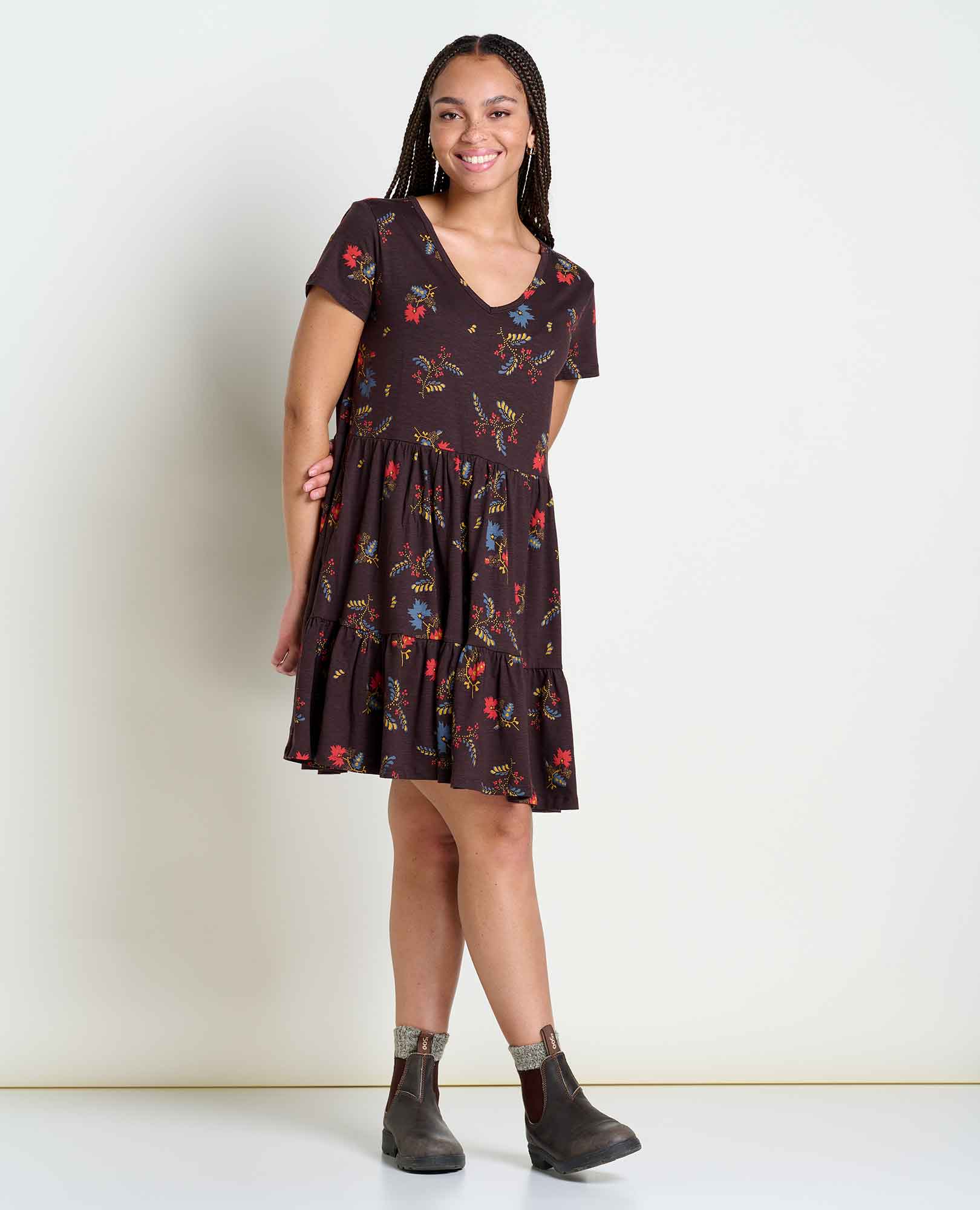 Marley Tiered Short Sleeve Dress - Image 3