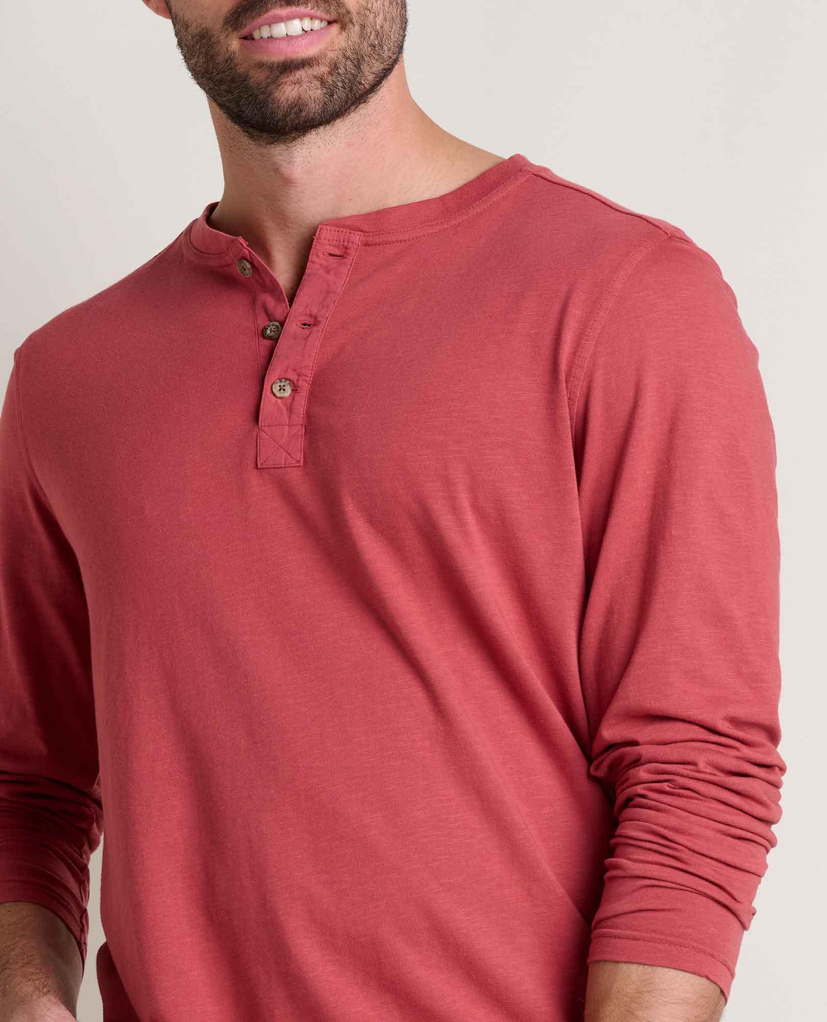 Men's Primo Long Sleeve Henley - Image 3