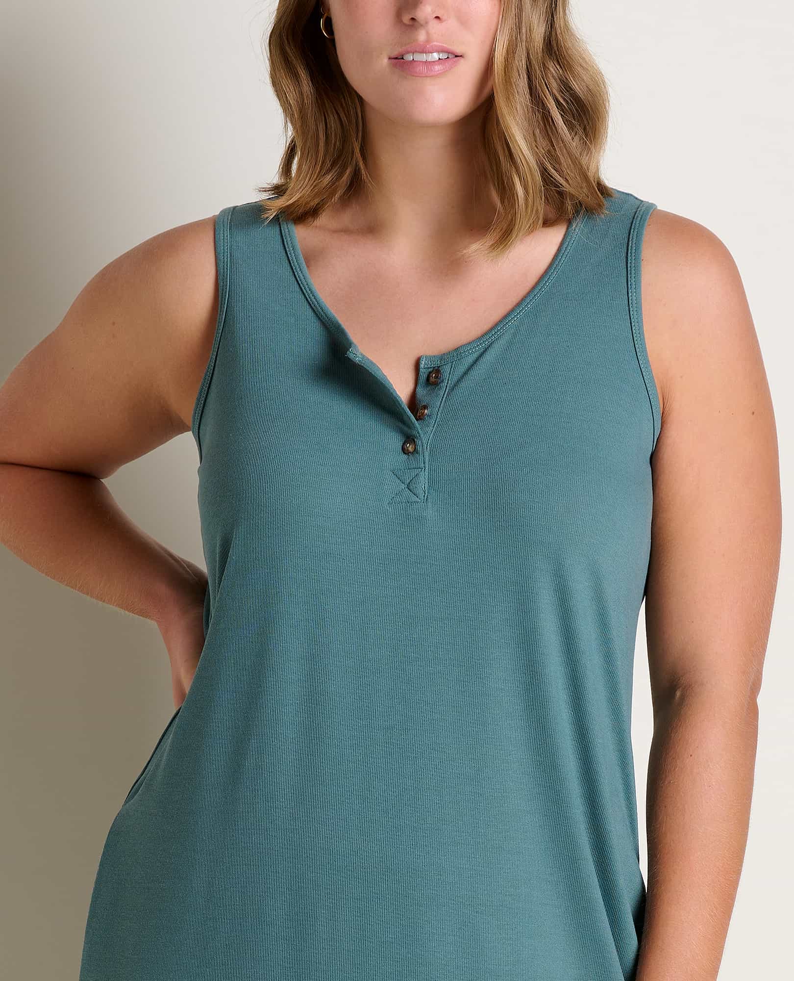 Piru Henley Midi Tank Dress - Image 3