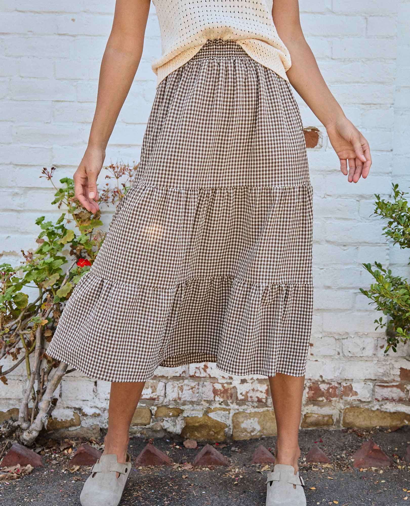 Sunkissed Tiered Midi Skirt - Image 4