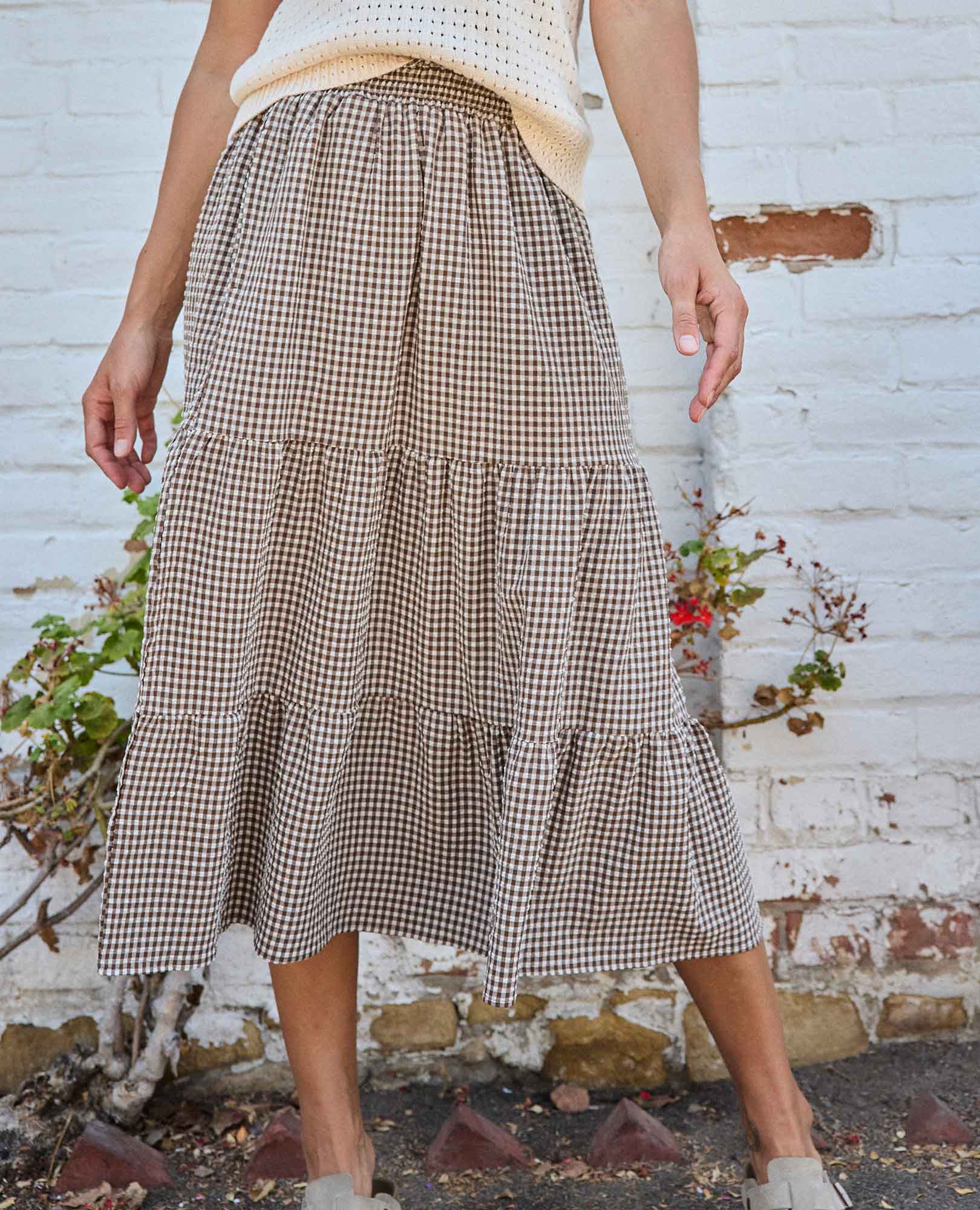 Sunkissed Tiered Midi Skirt - Image 5