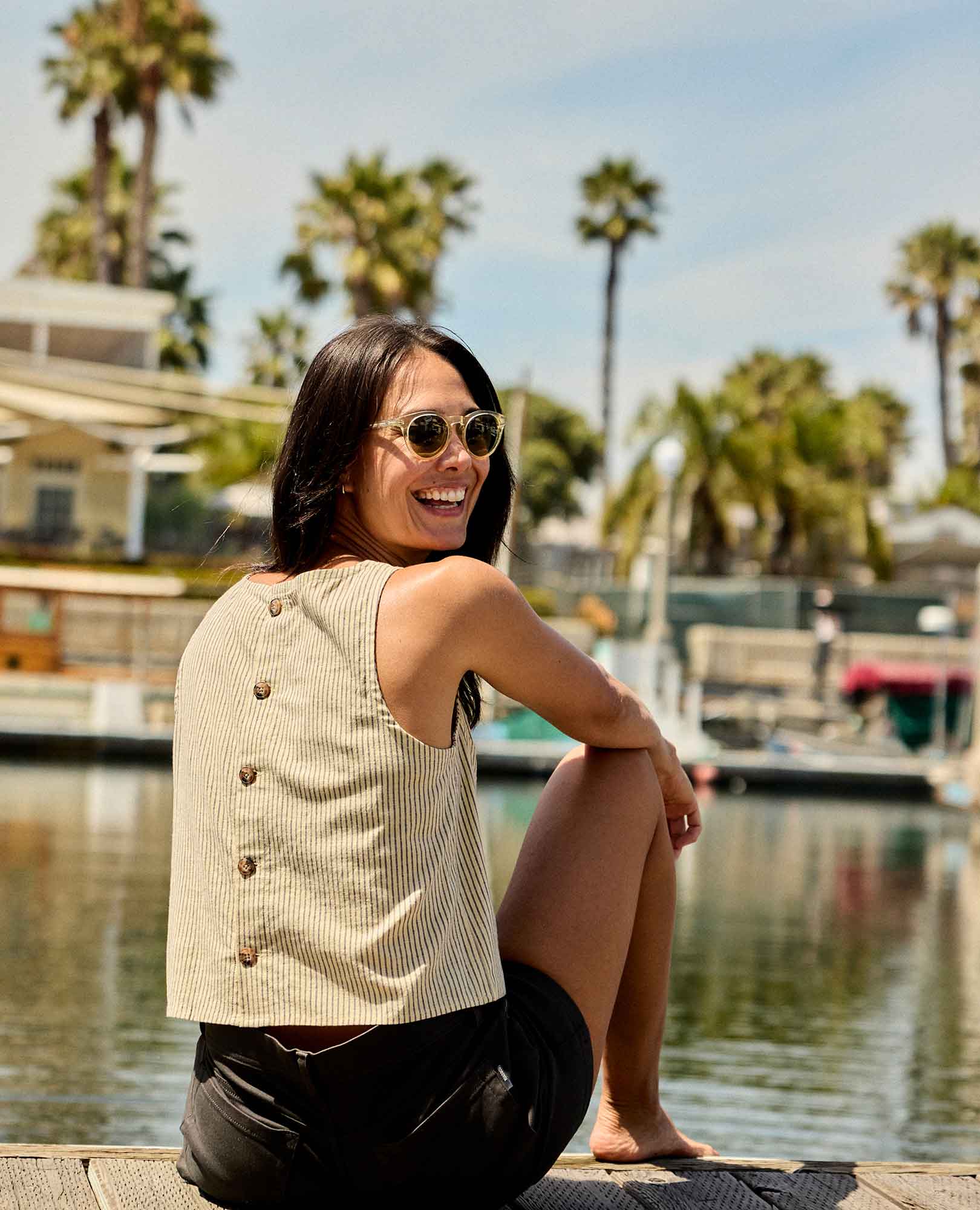 Taj Hemp Button Back Tank - Image 7