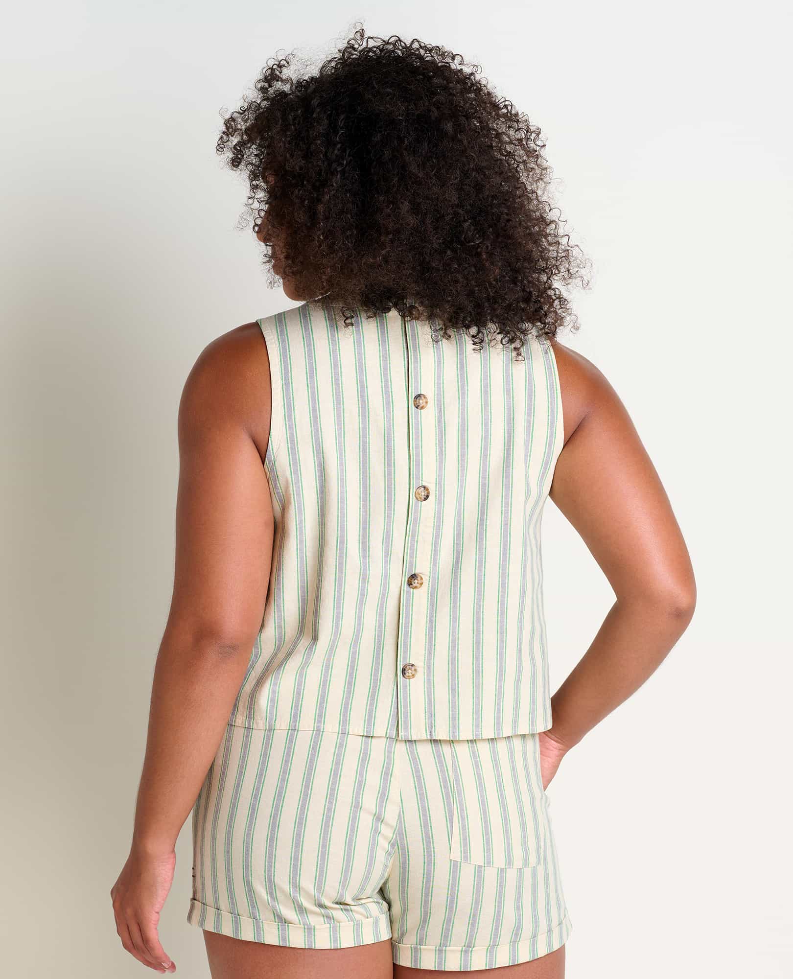 Taj Hemp Button Back Tank - Image 2