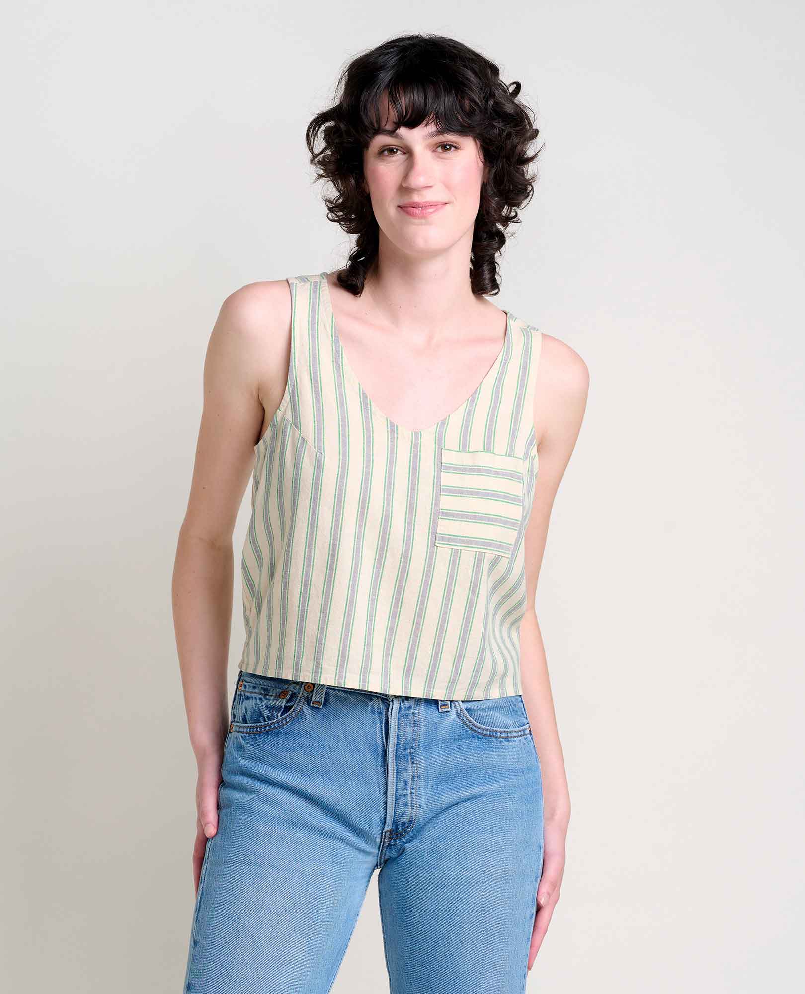 Taj Hemp Button Back Tank - Image 3