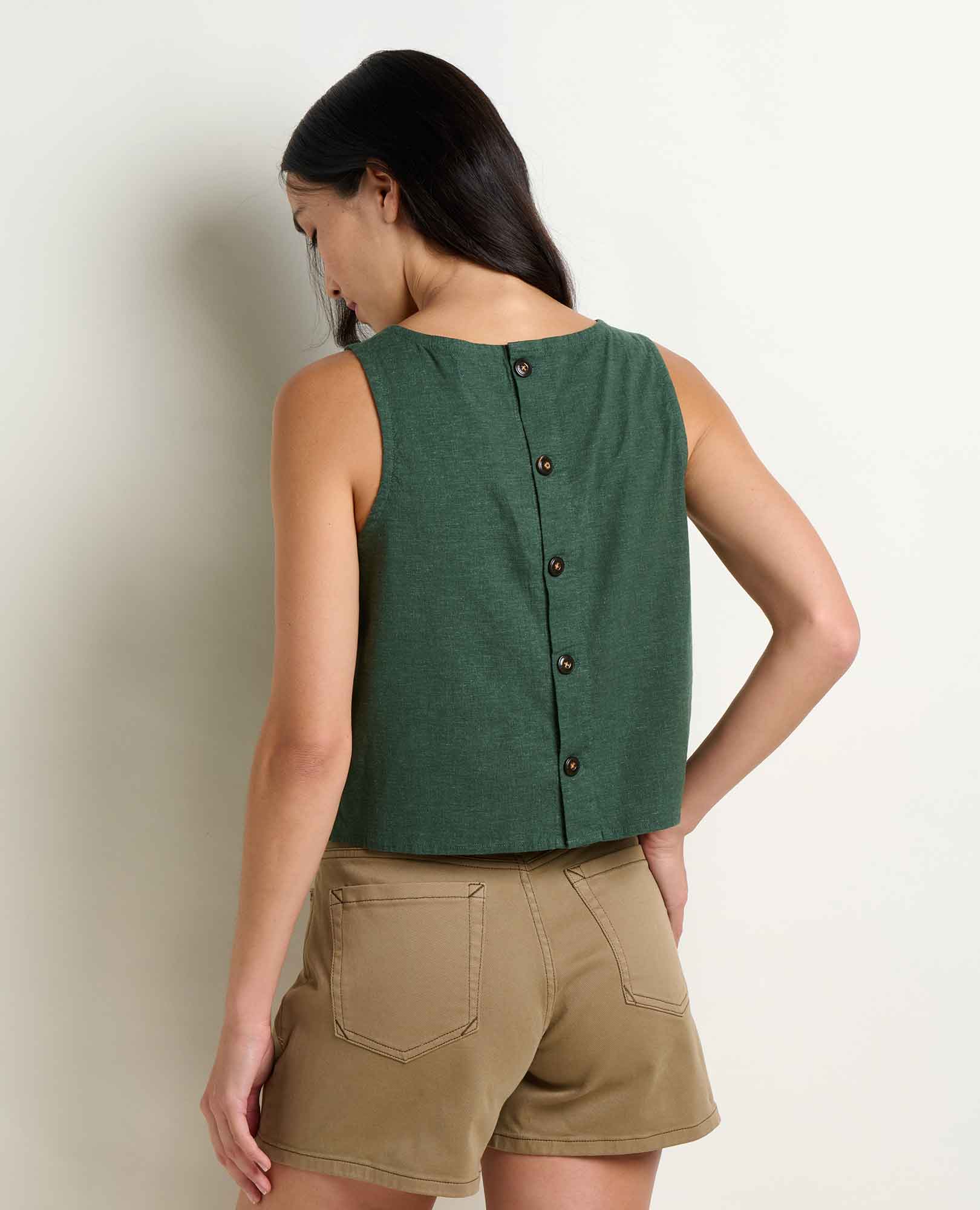 Taj Hemp Button Back Tank - Image 2