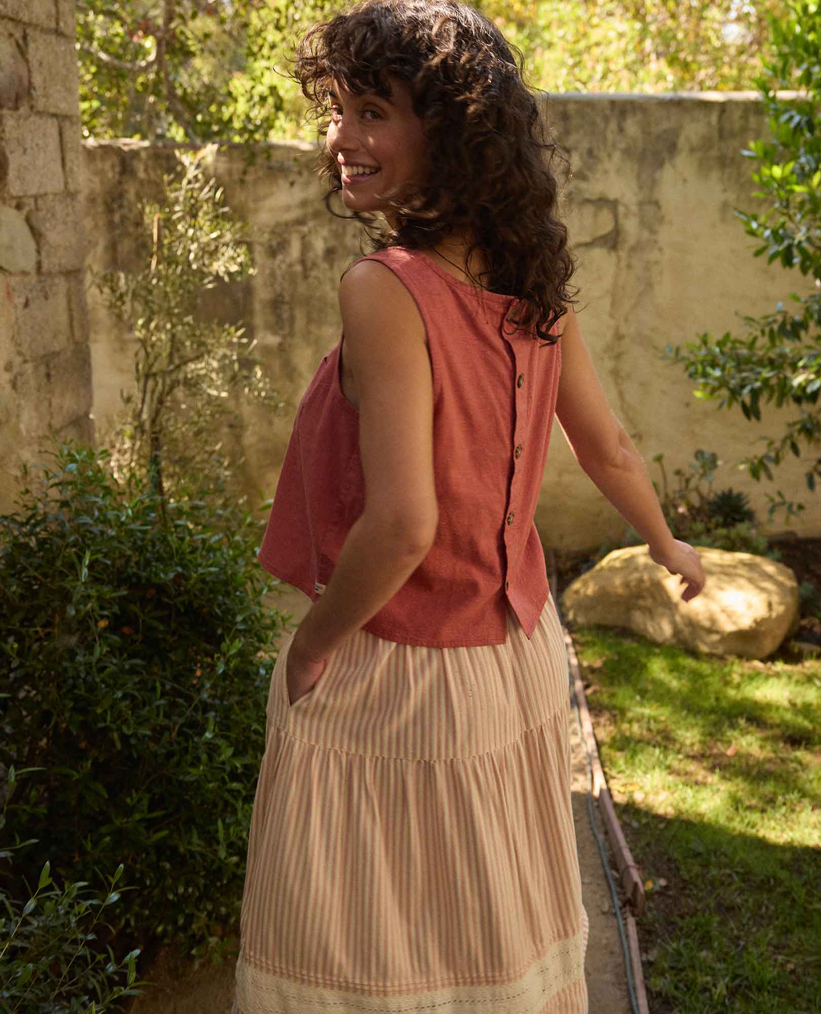 Taj Hemp Button Back Tank - Image 6
