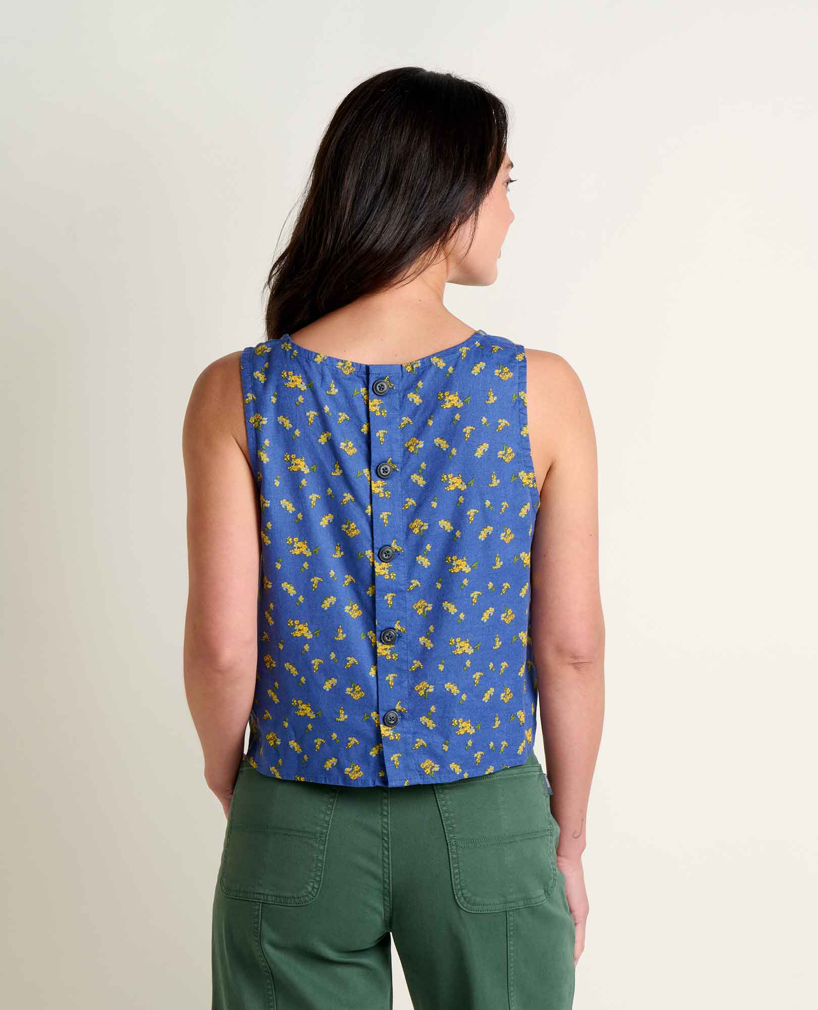 Taj Hemp Button Back Tank - Image 2