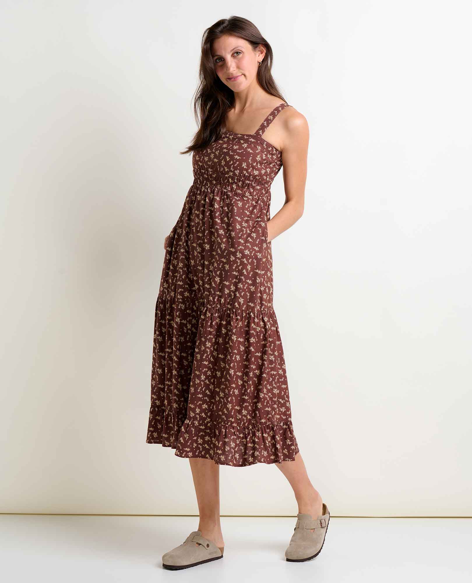 Taj Hemp Tiered Midi Dress - Image 2