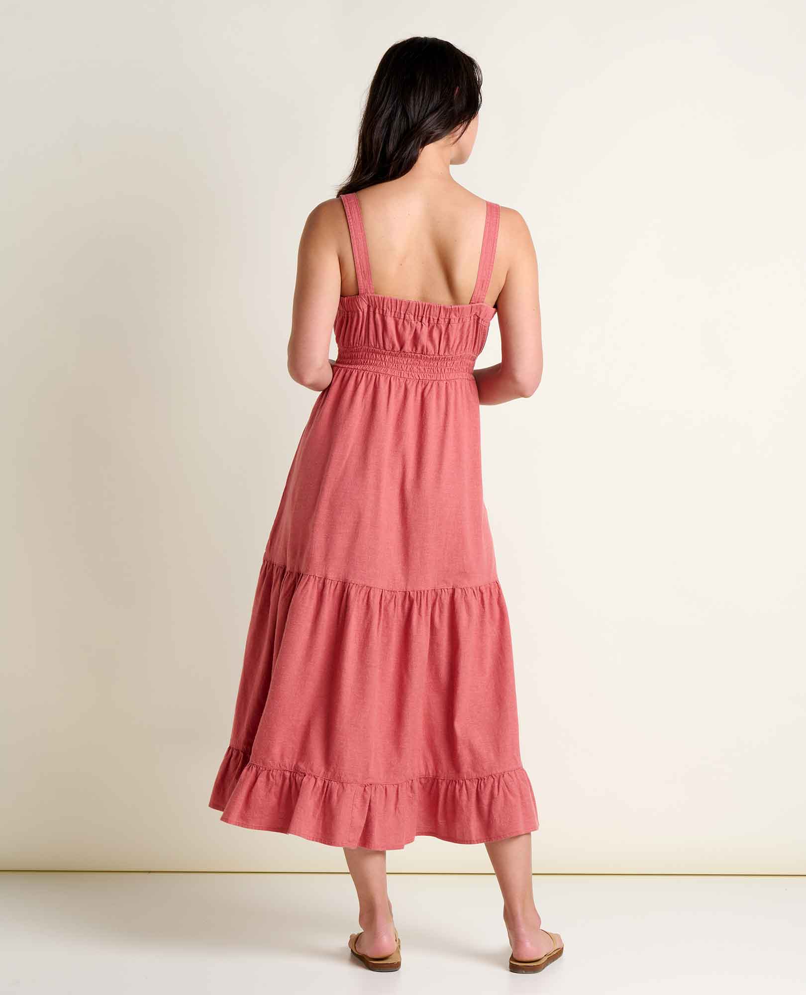 Taj Hemp Tiered Midi Dress - Image 2