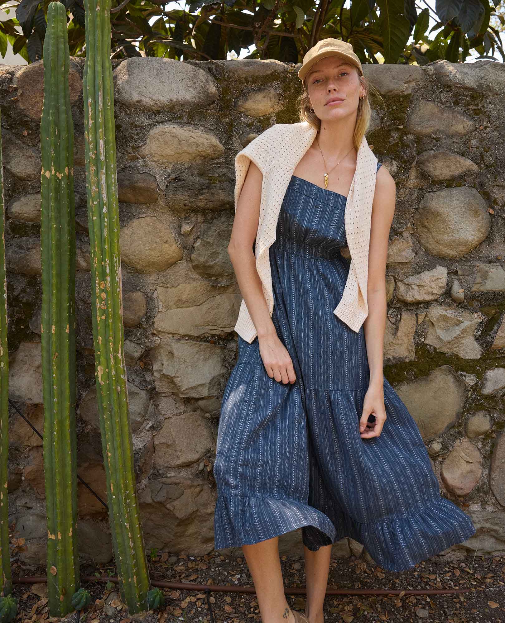 Taj Hemp Tiered Midi Dress - Image 6