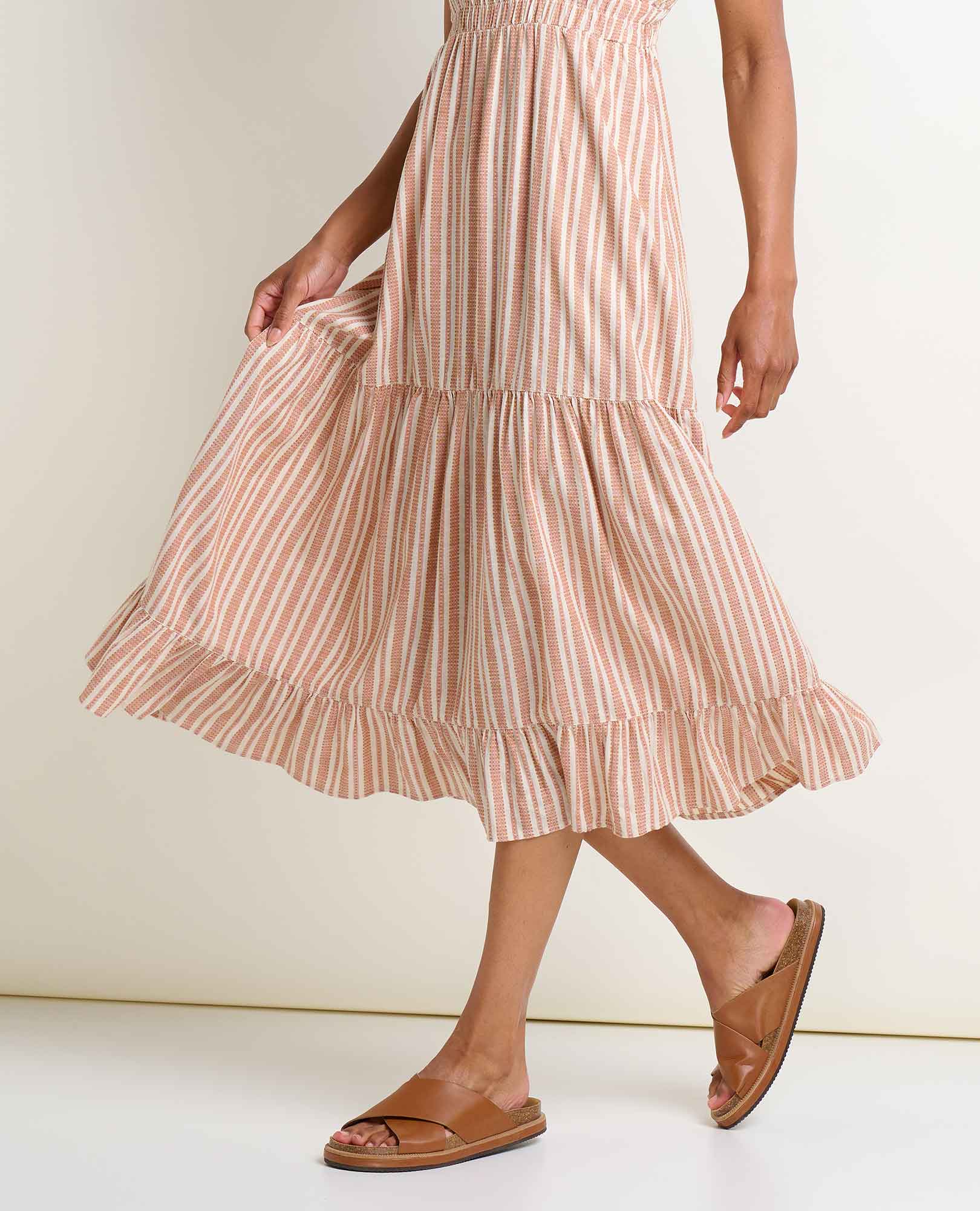 Taj Hemp Tiered Midi Dress - Image 3