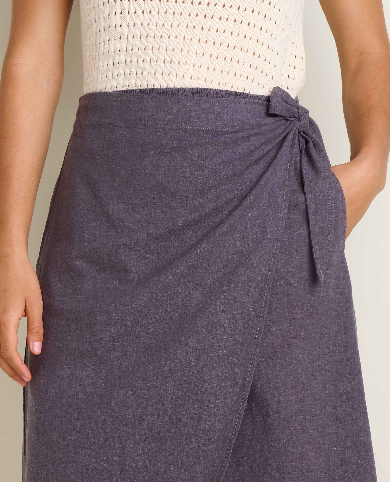 Taj Wrap Midi Skirt - Image 4