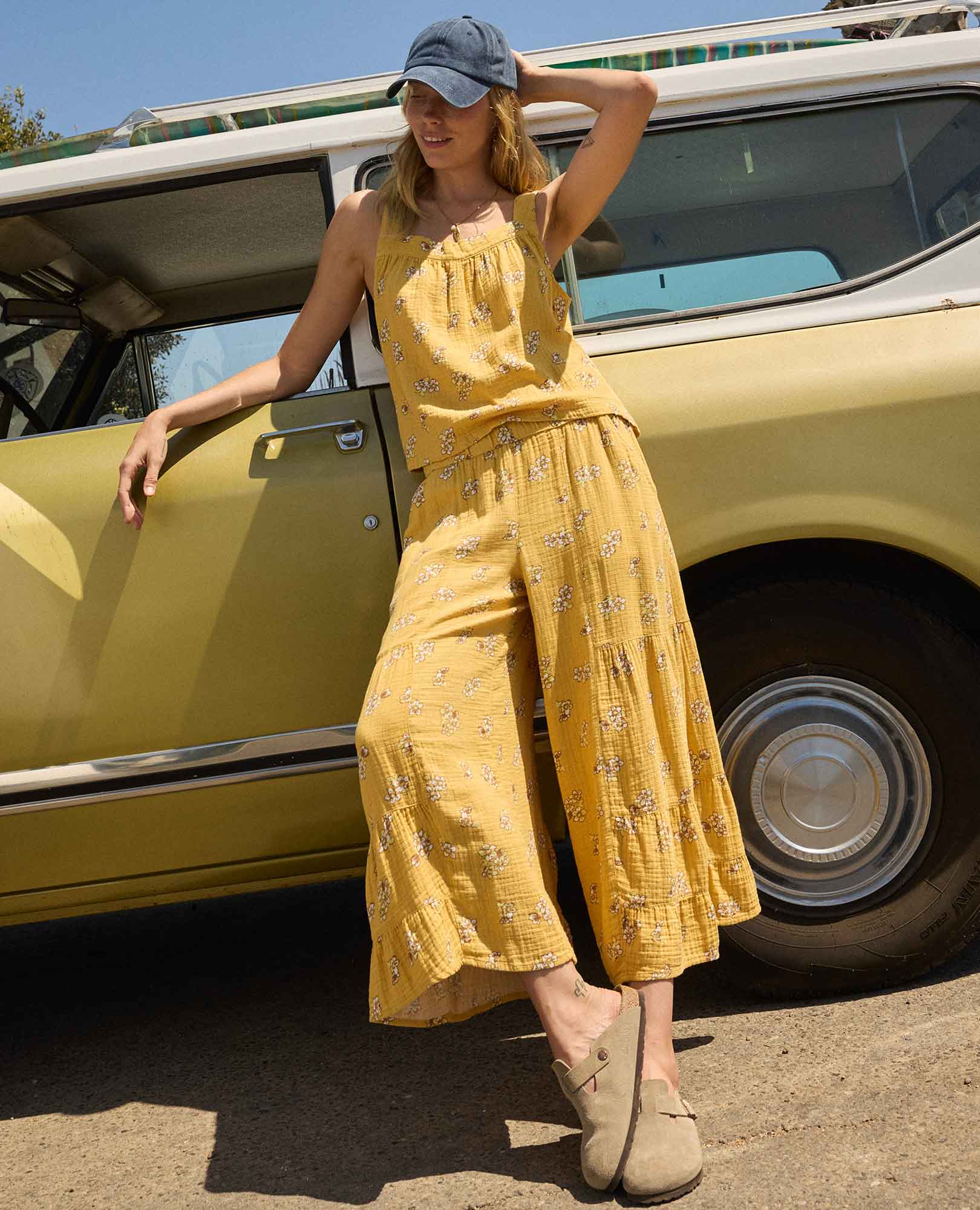 Tate Double Weave Palazzo Pant - Image 6